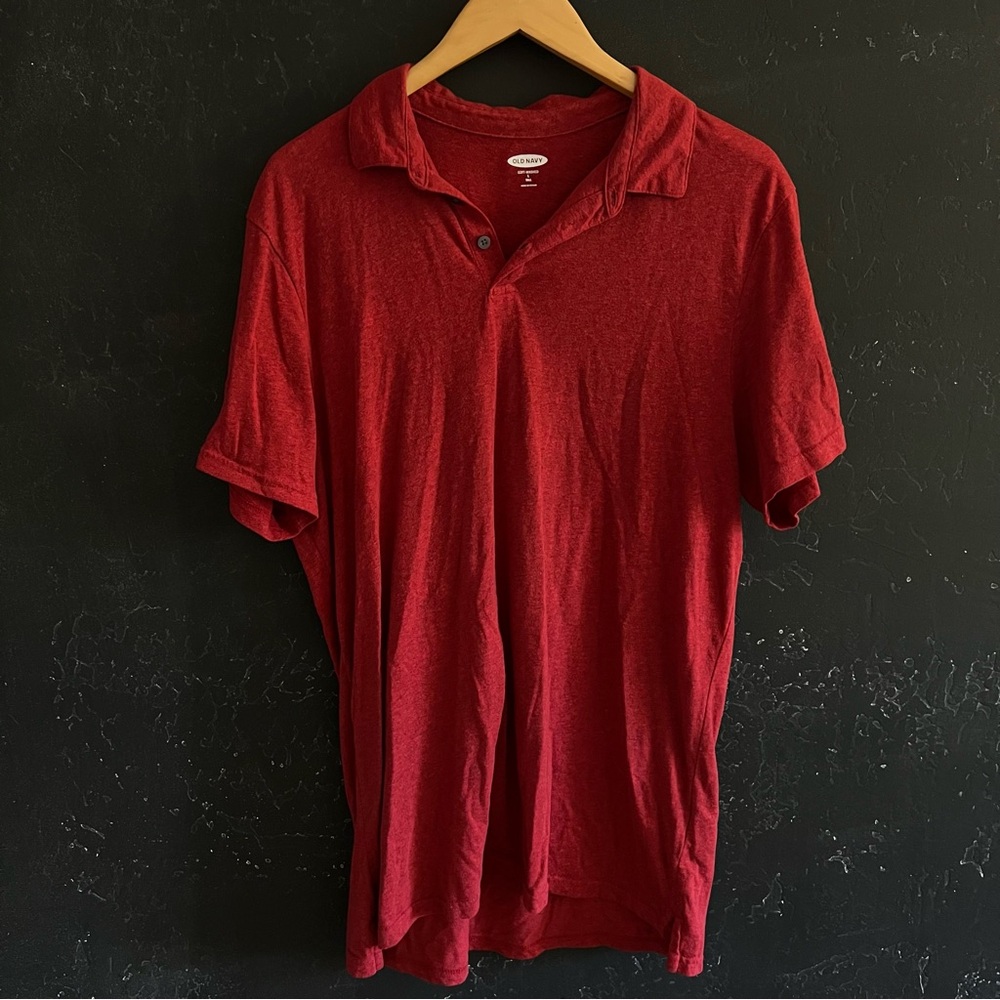 Red Old Navy Polo Size Large